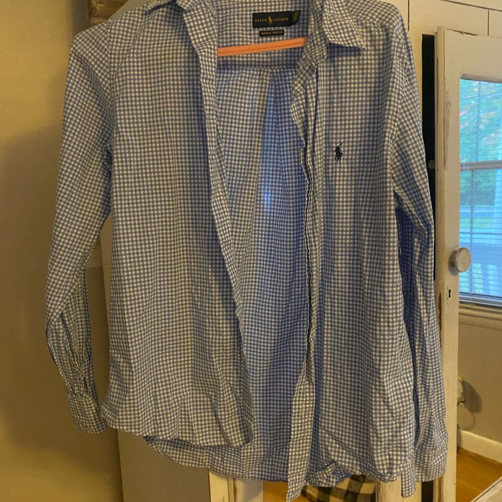 Ralph Lauren Light Blue Gingham Shirt